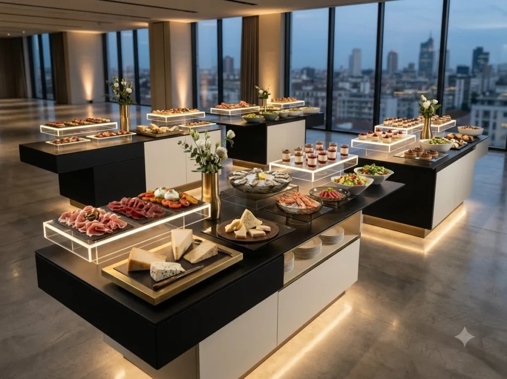 Modern Milan Luxury Buffet Inspiration A contem Modern Milan Luxury Buffet