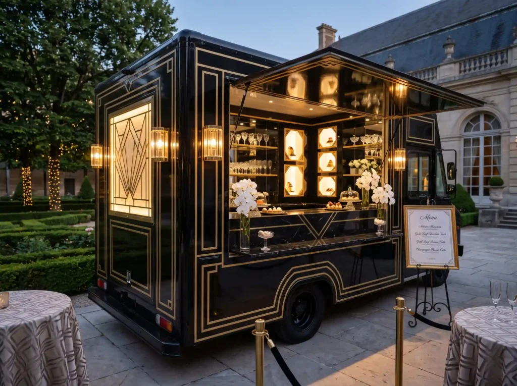Art Deco Dessert Lounge Inspiration Glamorous Art Deco Dessert Lounge Truck