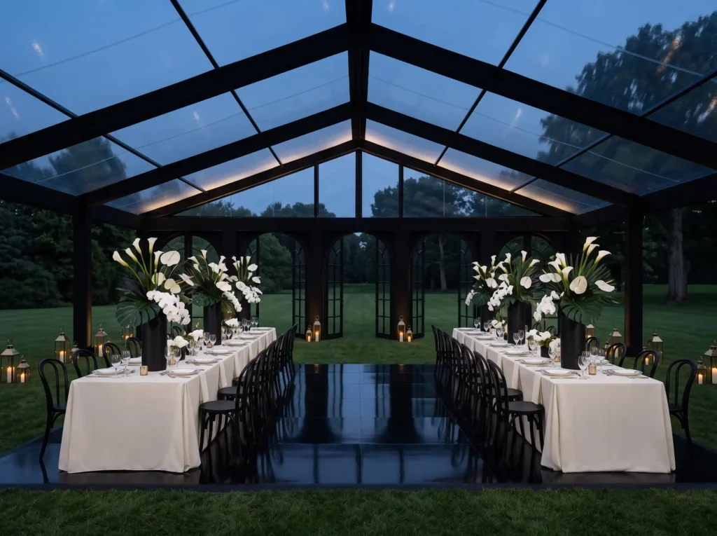 Black and Ivory Estate Pavilion Inspiration A f Black and Ivory Estate Pavilion … K