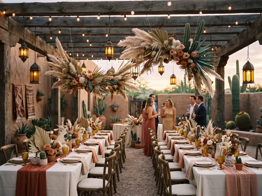 Desert Romance Courtyard Inspiration Southweste Desert wedding courtyard inspira… K