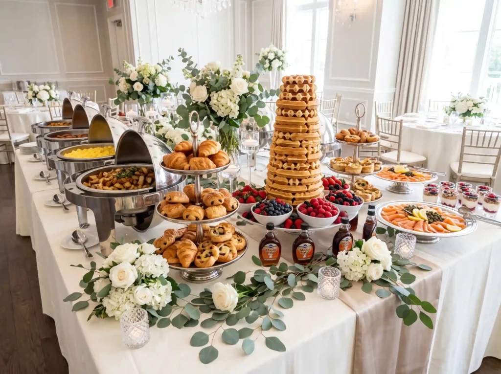 Luxe Brunch Buffet Inspiration The abundance of Luxury wedding brunch buffet K