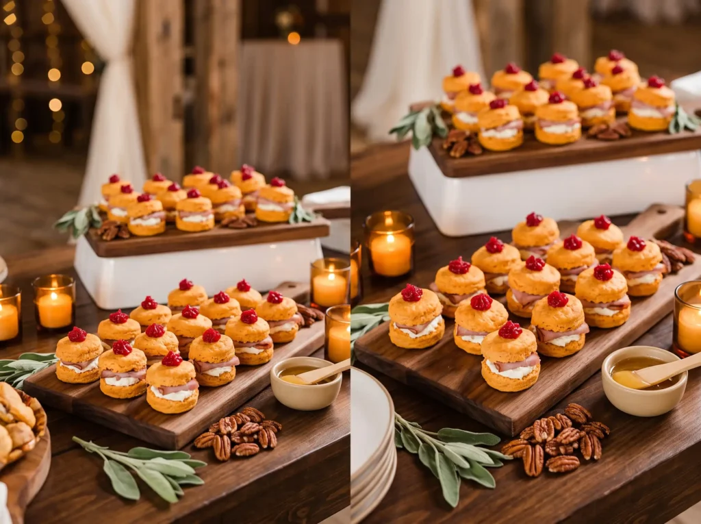 Sweet Potato Biscuit Bites Inspiration A Southe Sweet potato biscuit appetizer d…