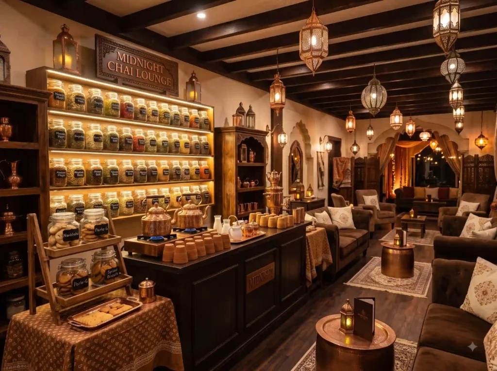Midnight Chai Lounge Inspiration A comforting l Chai lounge wedding ritual K