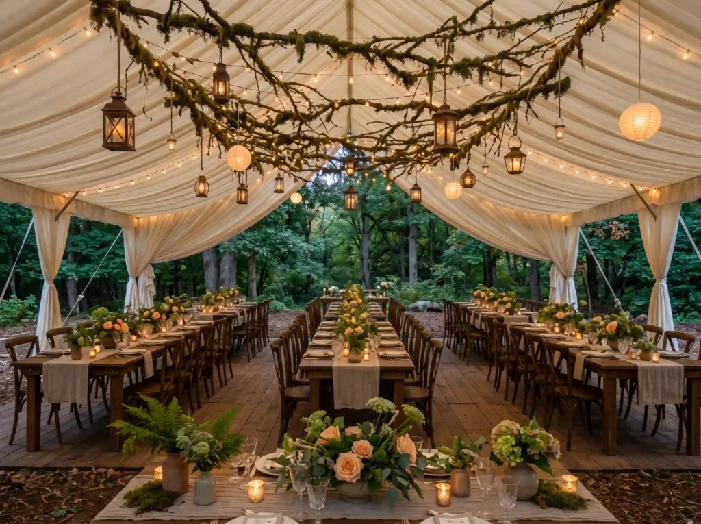 Woodland Lantern Garden Tent Inspiration A cozy Woodland lantern garden tent K