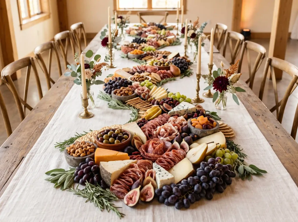 Harvest Charcuterie River Inspiration Instead o Charcuterie river table display K