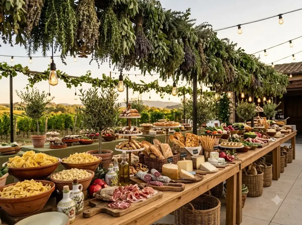 Grand Italian Market Buffet Inspiration Inspire Italian market buffet setup