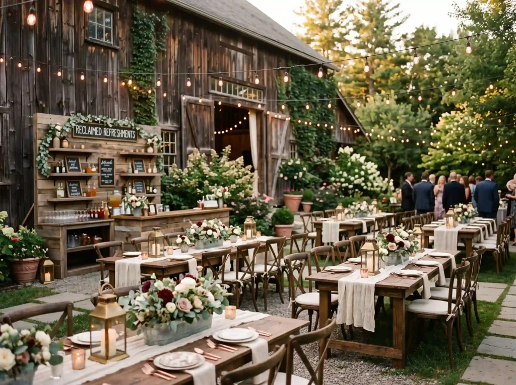 Rustic Barn Garden Inspiration Farmhouse comfor Rustic barn garden reception design