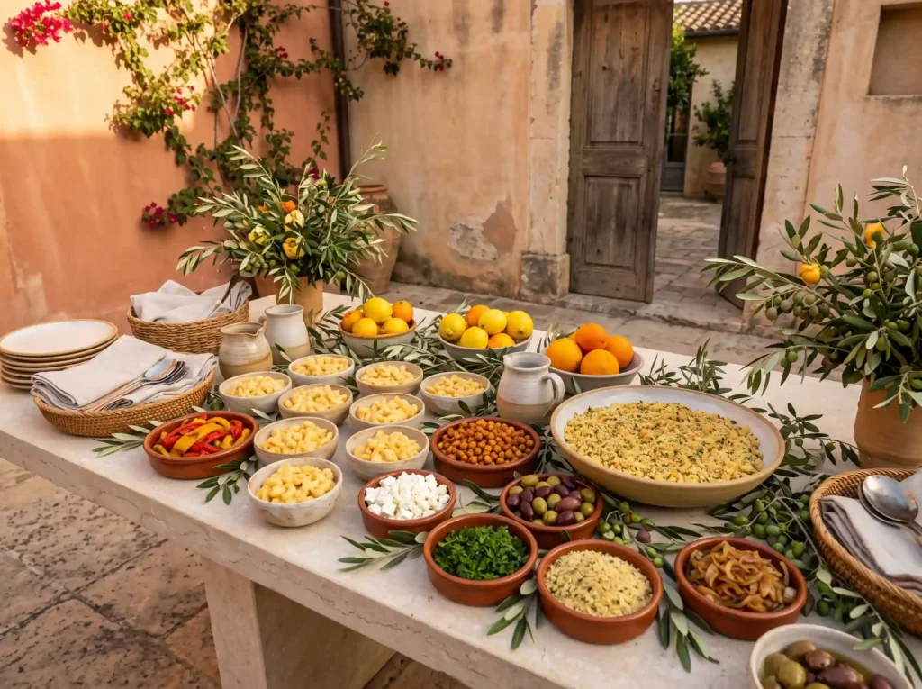 Mediterranean Mac Cheese Mezze Bar Inspiration Mediterranean mac and cheese bar