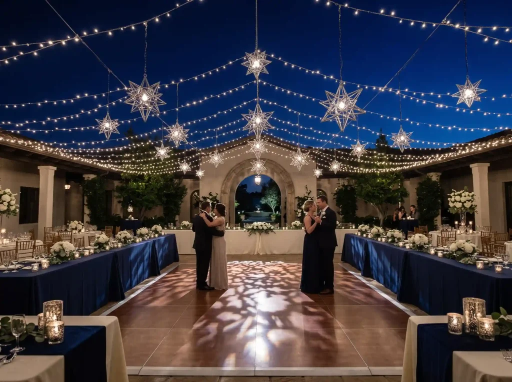 Moonlit Courtyard Dining Inspiration Designed t Moonlit courtyard banquet dining K