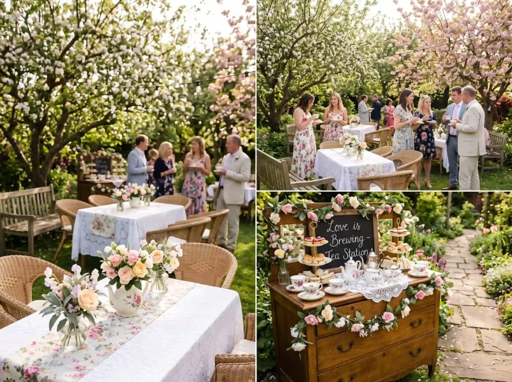 Cottage Garden Tea Reception Inspiration Romant Cottage garden tea reception K