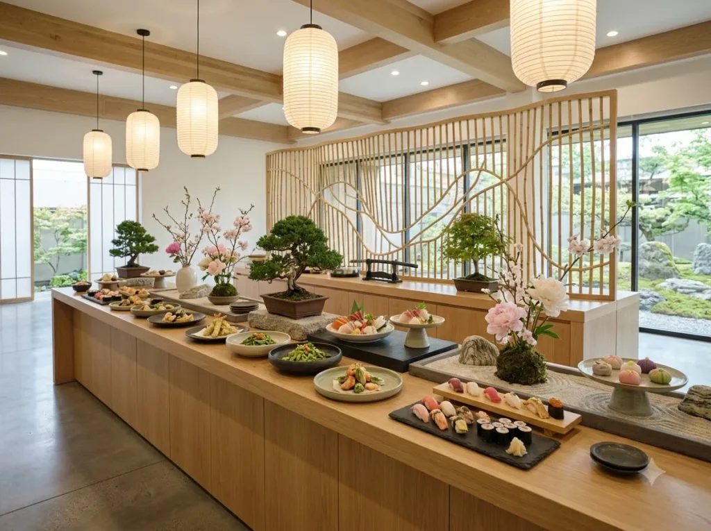 Japanese Zen Culinary Pavilion Inspiration Insp Japanese Zen culinary pavilion b…