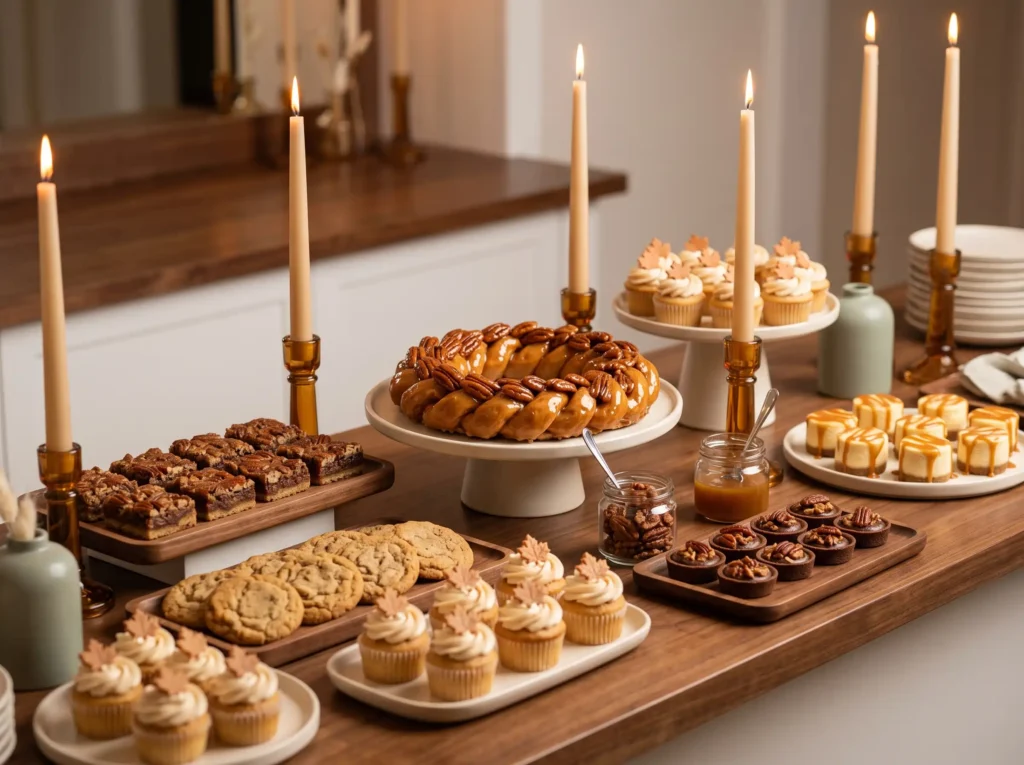 Maple Pecan Dessert Counter Inspiration A polis Dessert counter displaying autum… K
