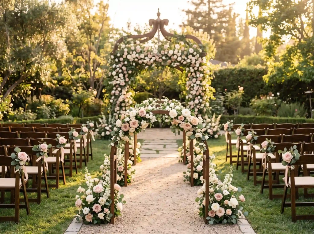 Rose Arbor Path Inspiration Classic roses remai Rose arbor path ceremony K