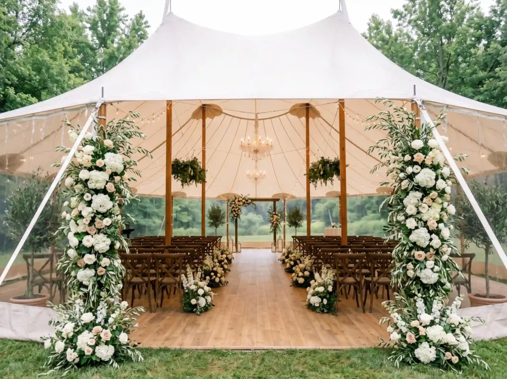 Rainproof Sailcloth Celebration Inspiration Ele Rainproof sailcloth tent wedding… K