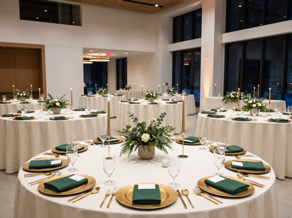 Minimalist Gold Green Inspiration Restraint can Minimalist gold and green table