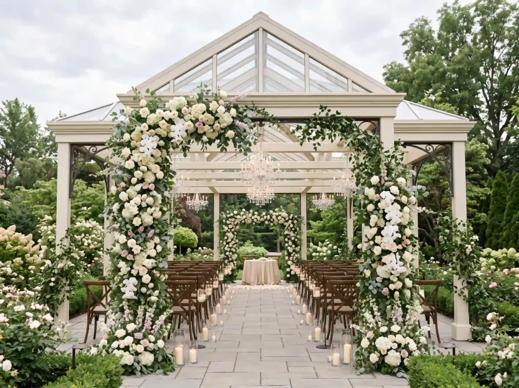 Four Seasons Botanical Pavilion Inspiration Des Botanical pavilion wedding cerem… K
