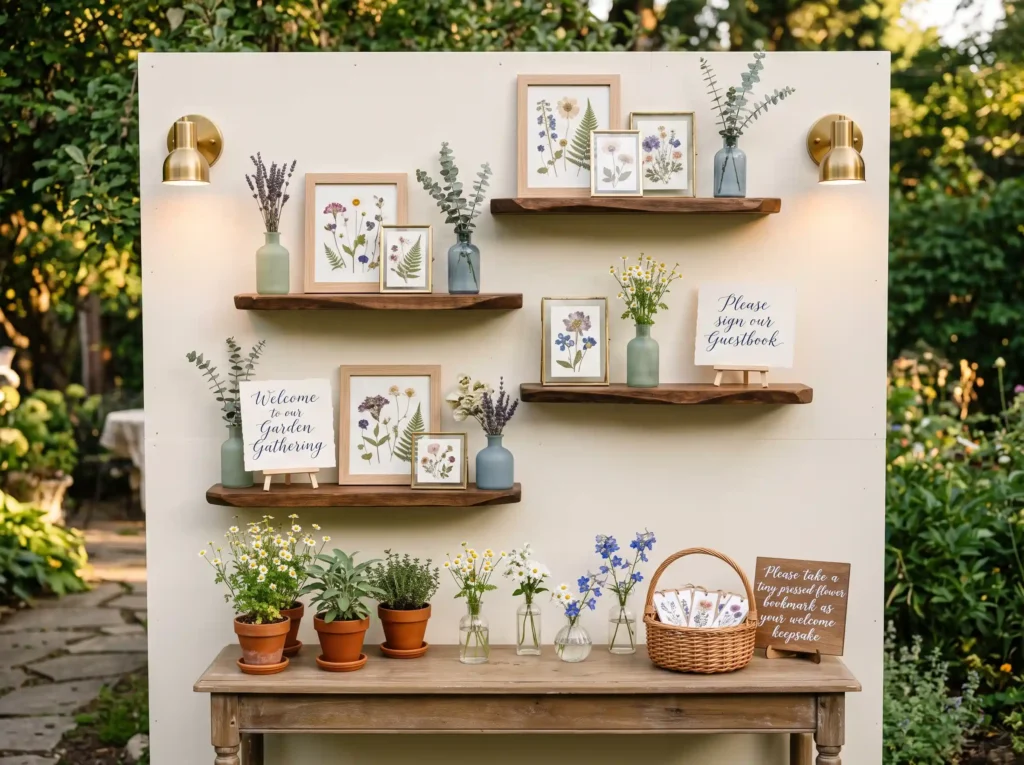Pressed Flower Welcome Wall Inspiration Turn ine Pressed flower welcome wall display