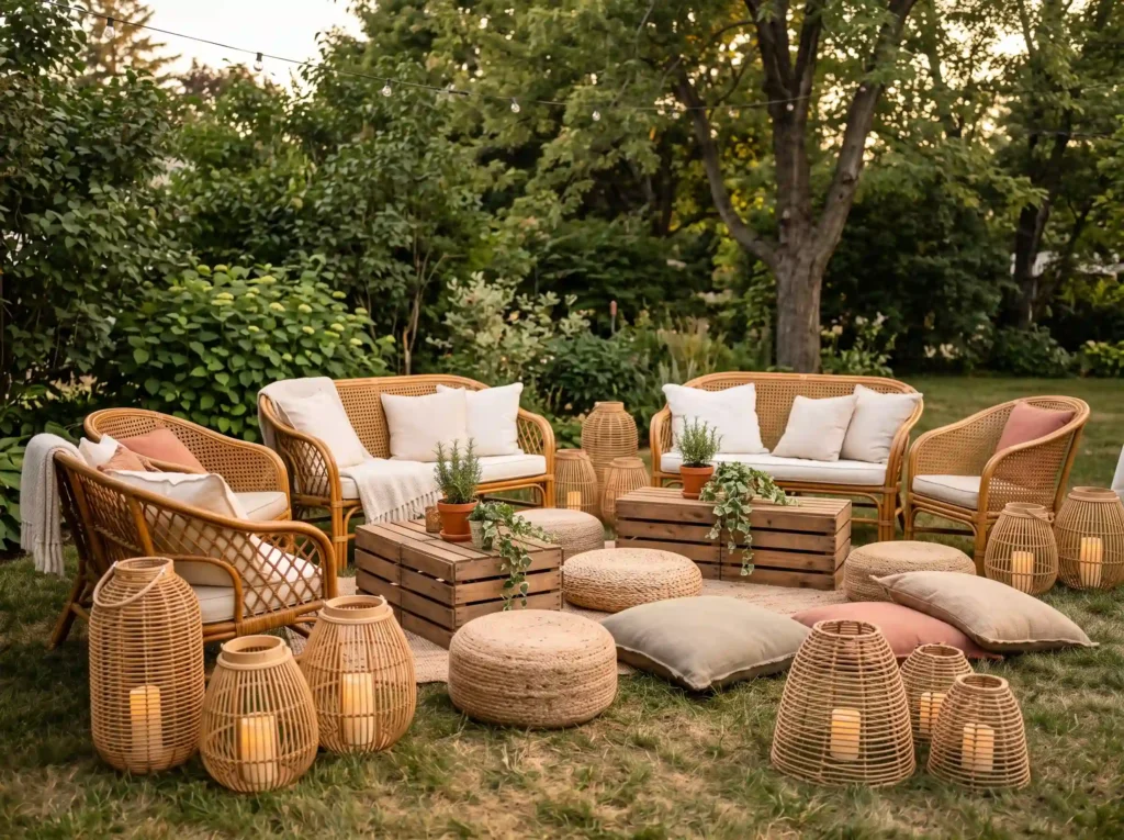Rattan Lantern Lounge Inspiration Keep the refer Rattan lantern lounge design K