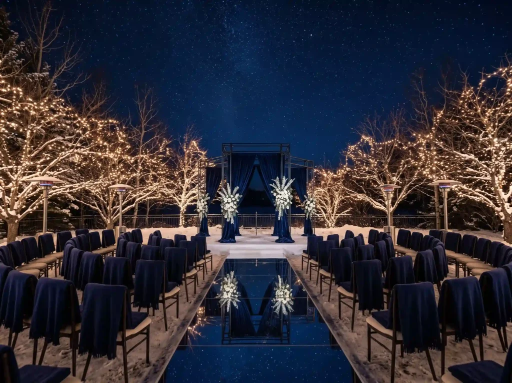 Midnight Blue Star Ceremony Inspiration Designed Midnight blue star ceremony K