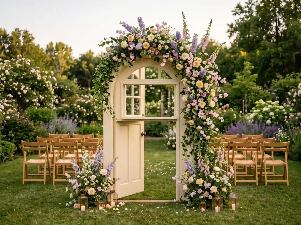 Cottagecore Flower Doorway Inspiration This int Floral doorway in garden K