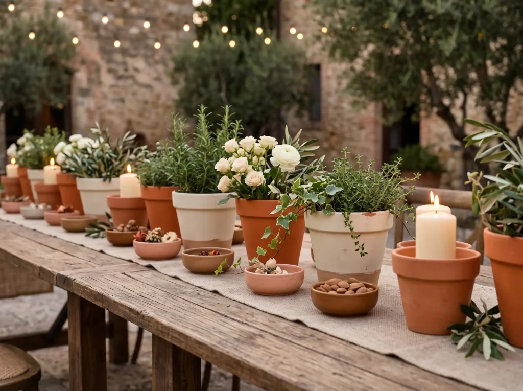 Painted Terra Cotta Candle Garden Inspiration S Painted terra cotta candle garden K
