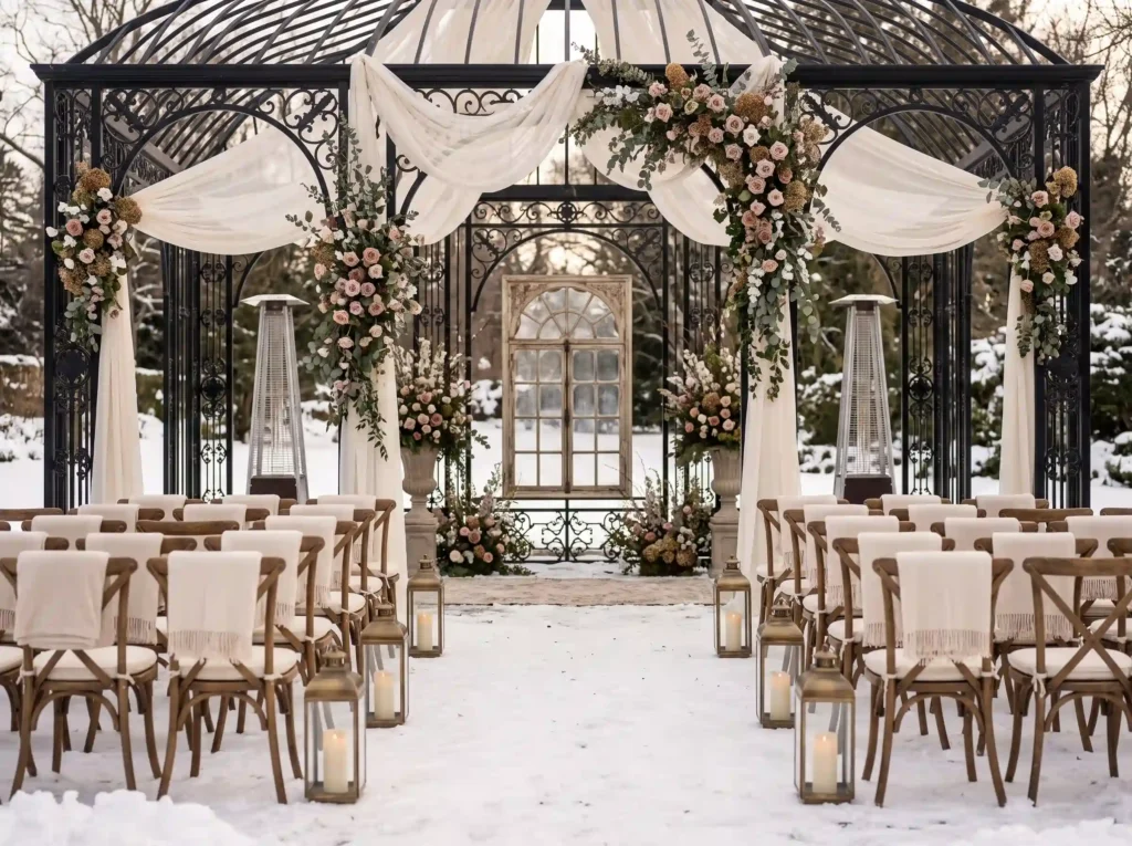 Victorian Winter Conservatory Inspiration An el Winter conservatory wedding cere… K