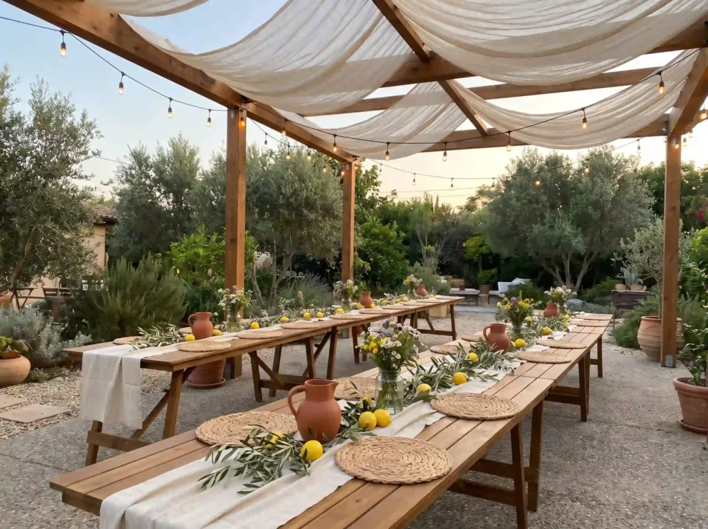 Citrus grove dinner canopy design K