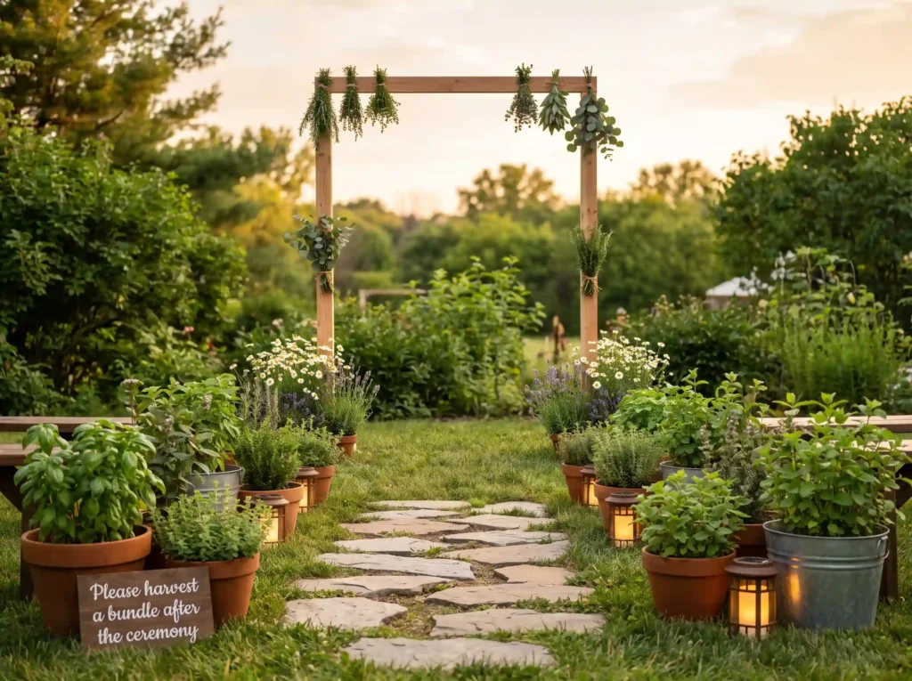 Herb garden ceremony frame K