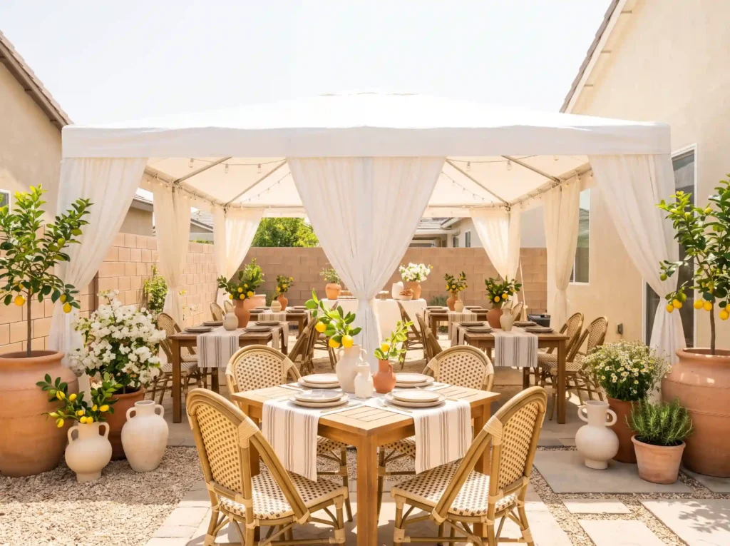 Mediterranean courtyard wedding … K