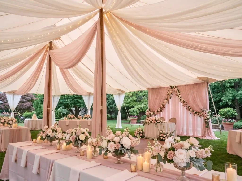 Romantic backyard wedding recept… K