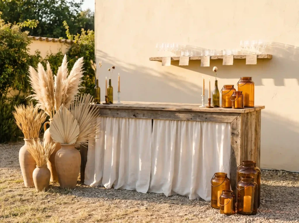 Styling outdoor cocktail station… K