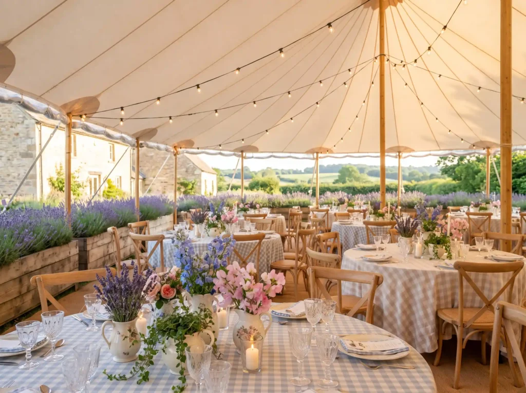French countryside canopy dinner K