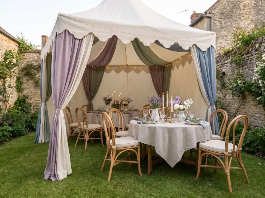 French linen bistro tent K