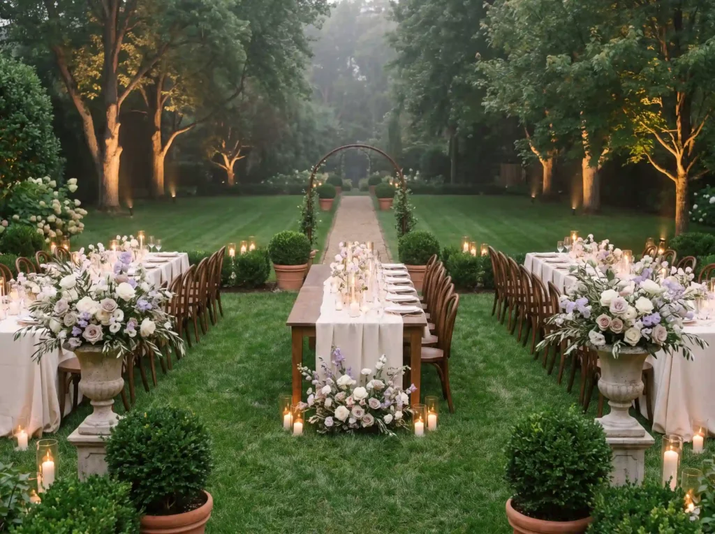 French garden dinner party K