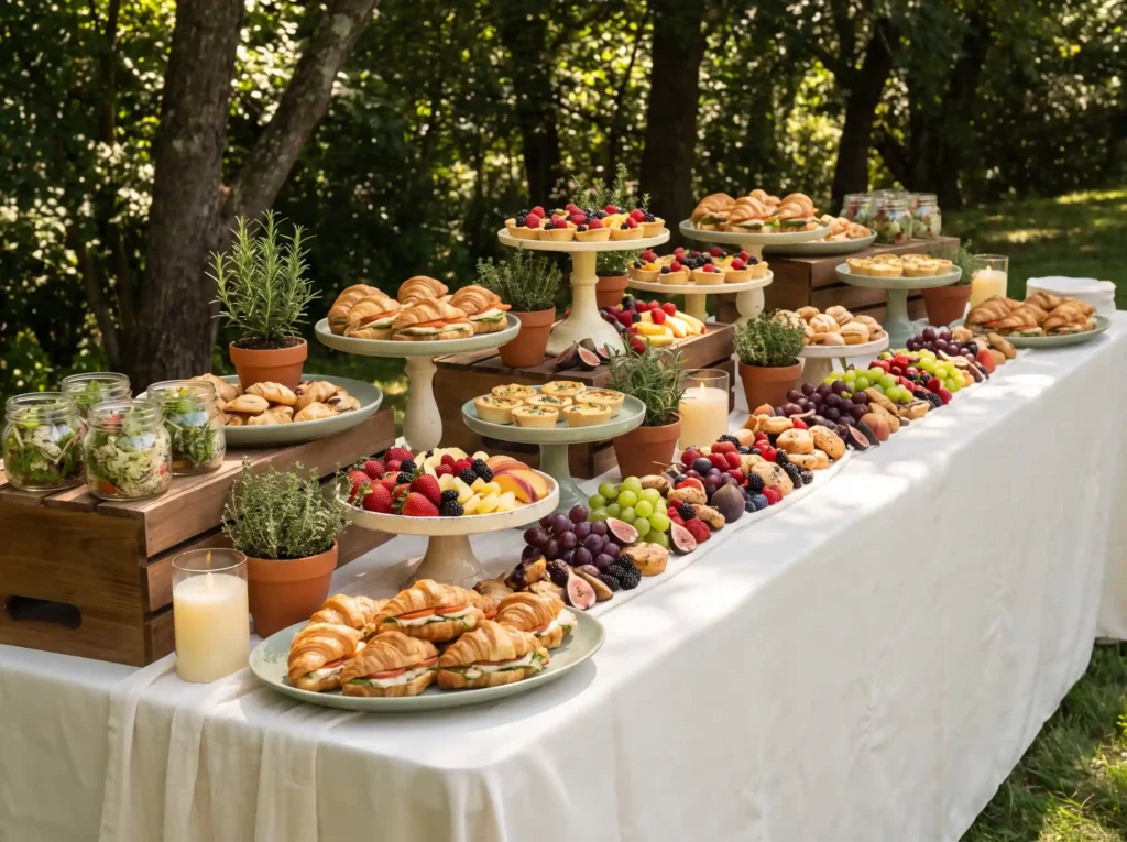 Garden brunch grazing table K
