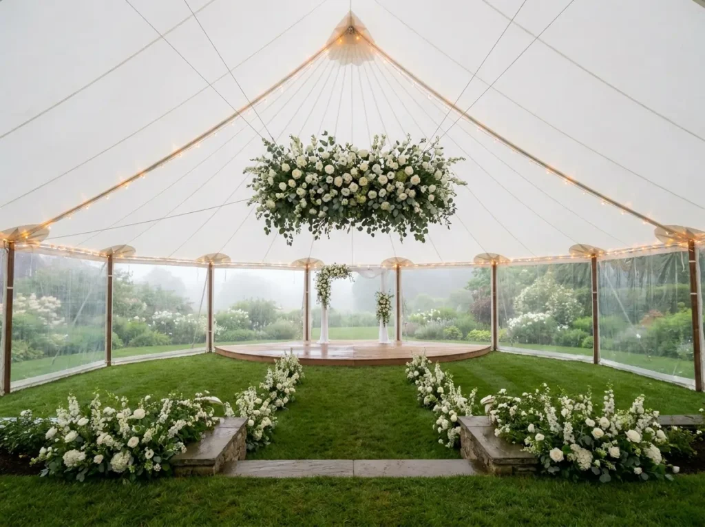 Garden wedding pavilion design