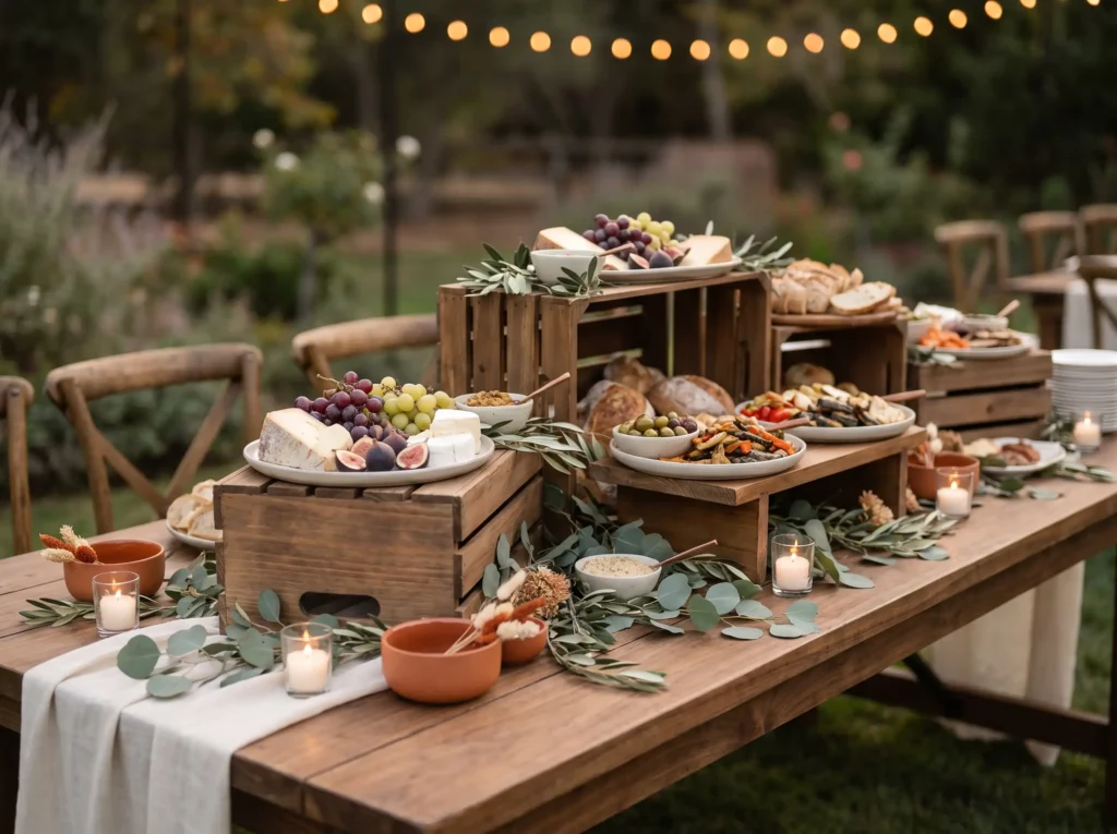 Layered harvest grazing table bu… K