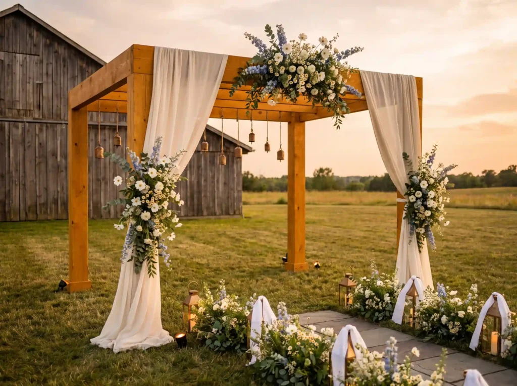 imber arbor wedding ceremony setup K