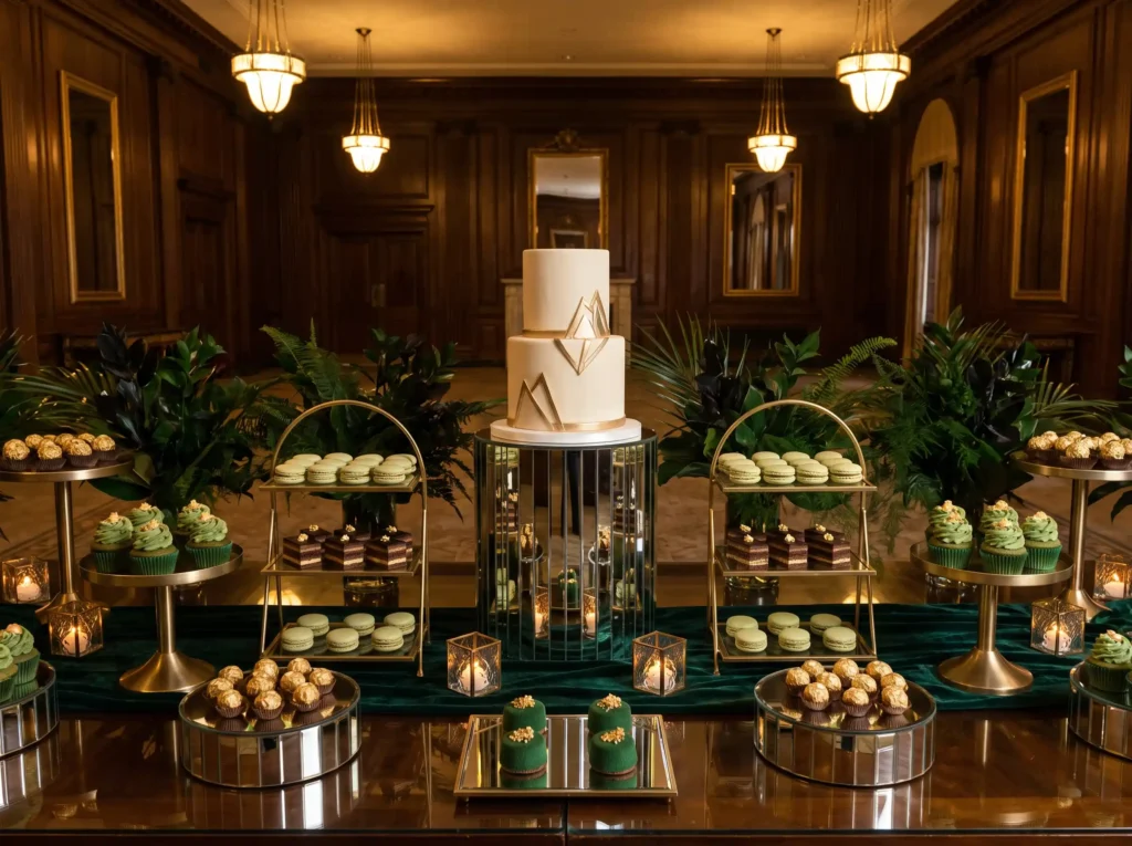 Emerald and gold dessert gallery K