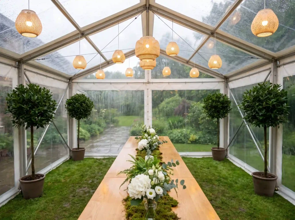 Green and white conservatory ten… K
