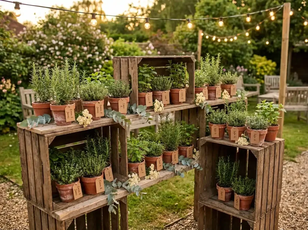 Herb garden escort display