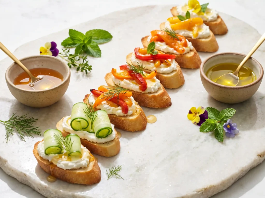 Whipped Feta Crostini Arrangement K