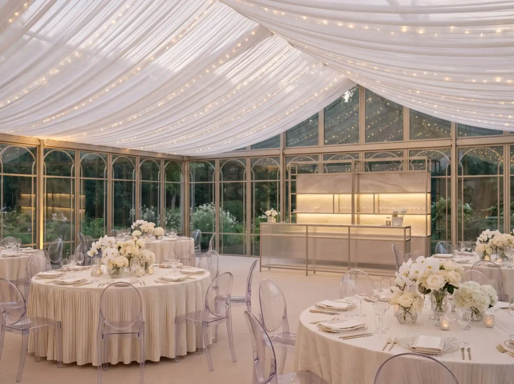 Luxury glasshouse wedding tent r… K