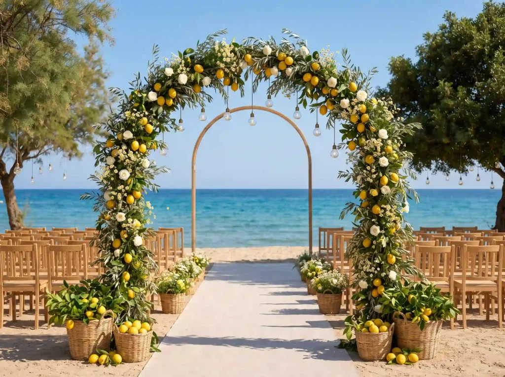 each wedding ceremony with lemons K