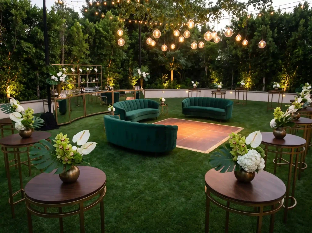 Emerald backyard cocktail garden… K