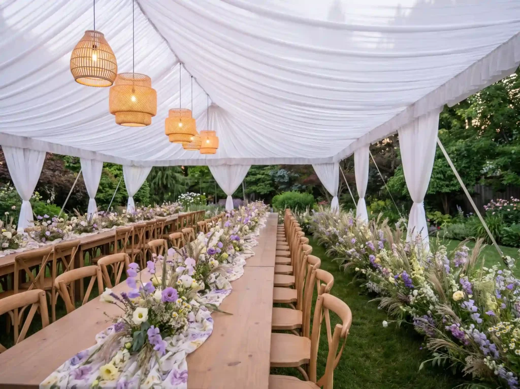 Meadow pavilion wedding design K