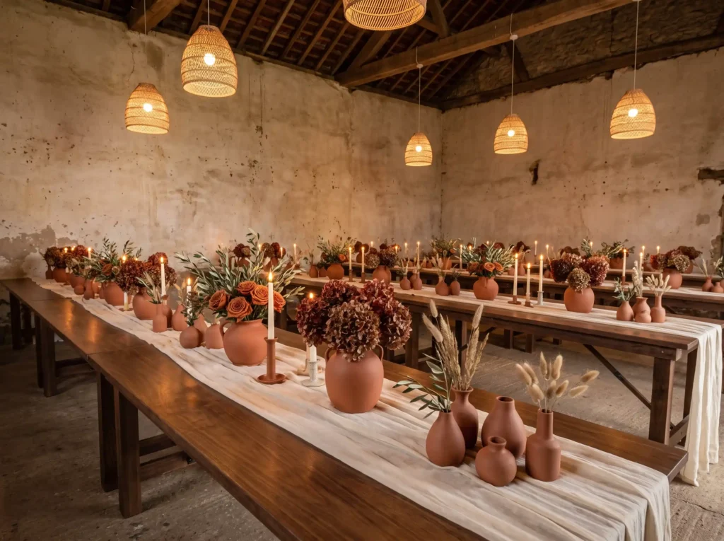 Terracotta winter harvest weddin… K
