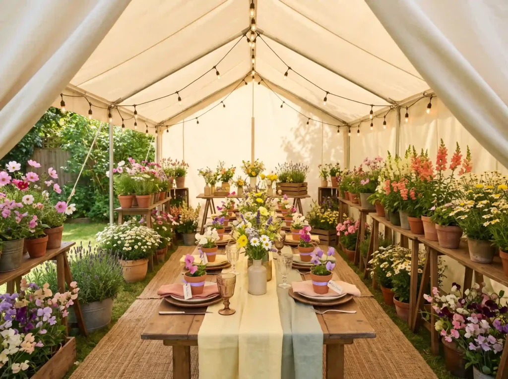 Wildflower market tent design K