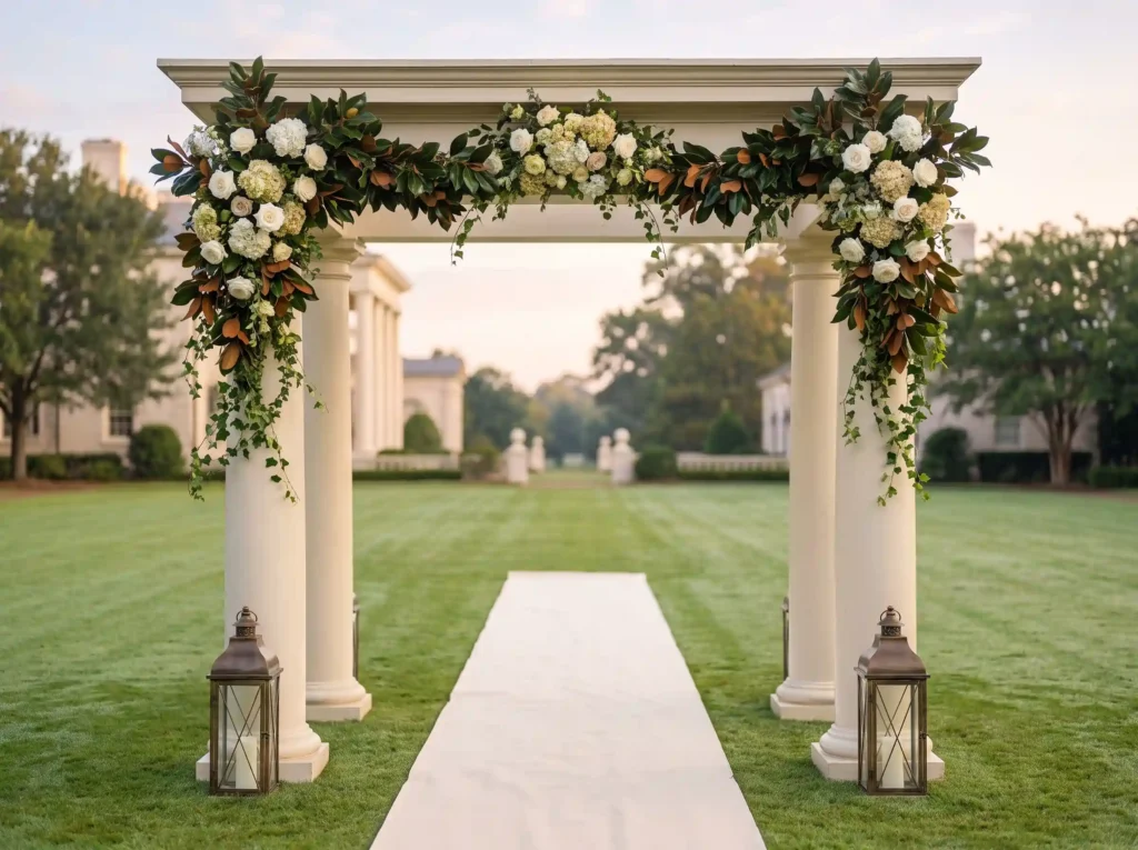 Magnolia estate ceremony entrance K