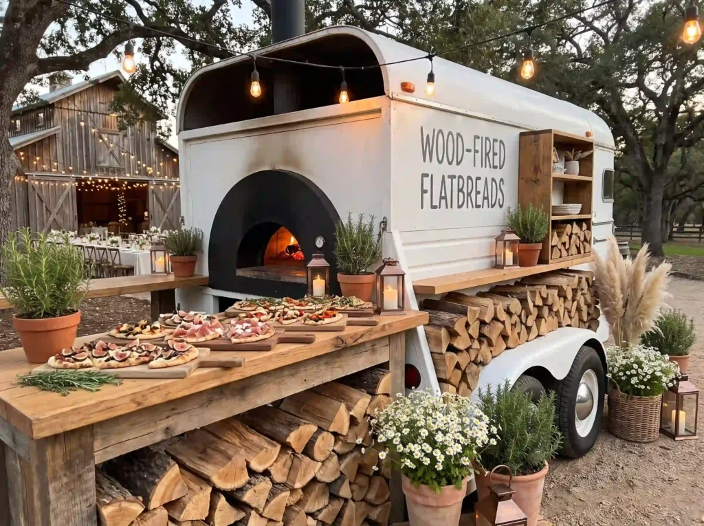 Wood fired flatbread truck design K